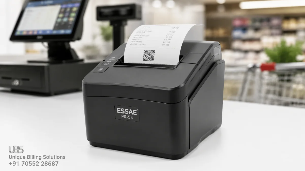 PR-55 POS Printer by Essae for retail stores, restaurants and supermarkets