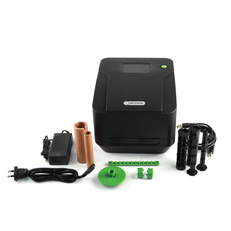 RETSOL R220 Barcode Printer for retail, warehouse and business labeling